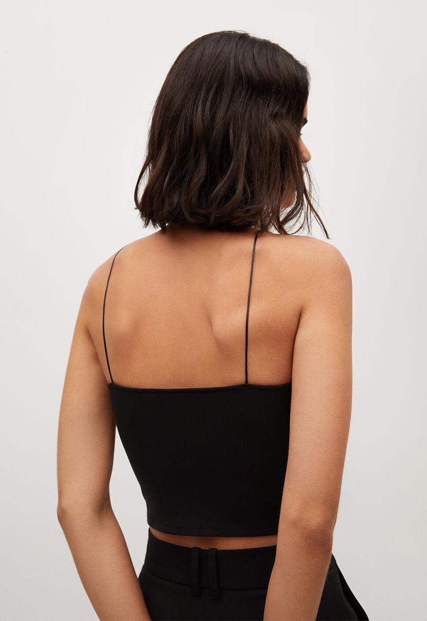 MANGO - Top vivian - black