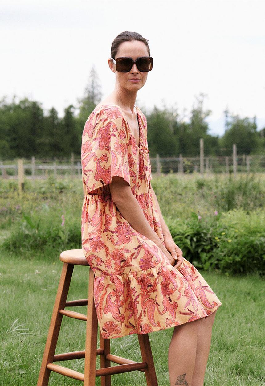 MANGO - Dress indra - yellow