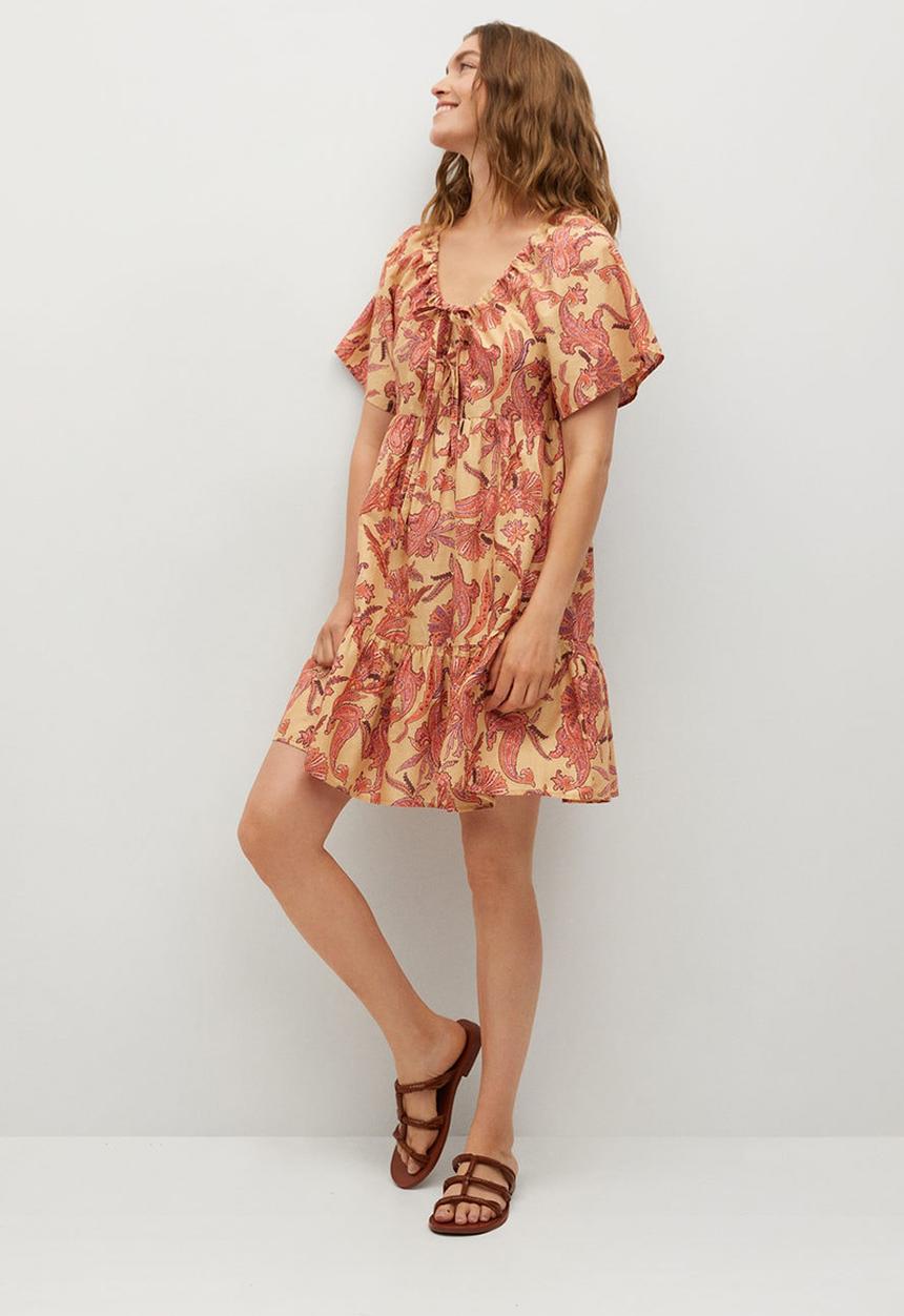 MANGO - Dress indra - yellow