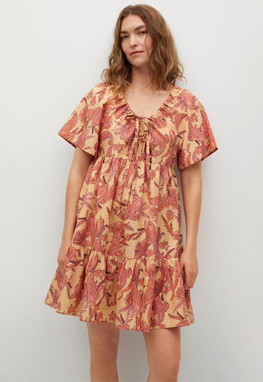 MANGO - Dress indra - yellow