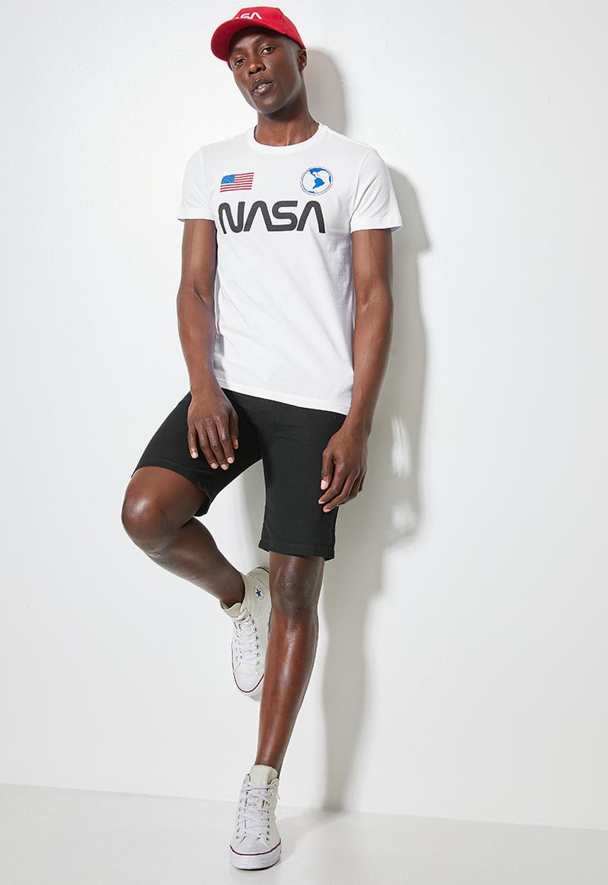 Superbalist - Nate nasa printed crew neck tee - white