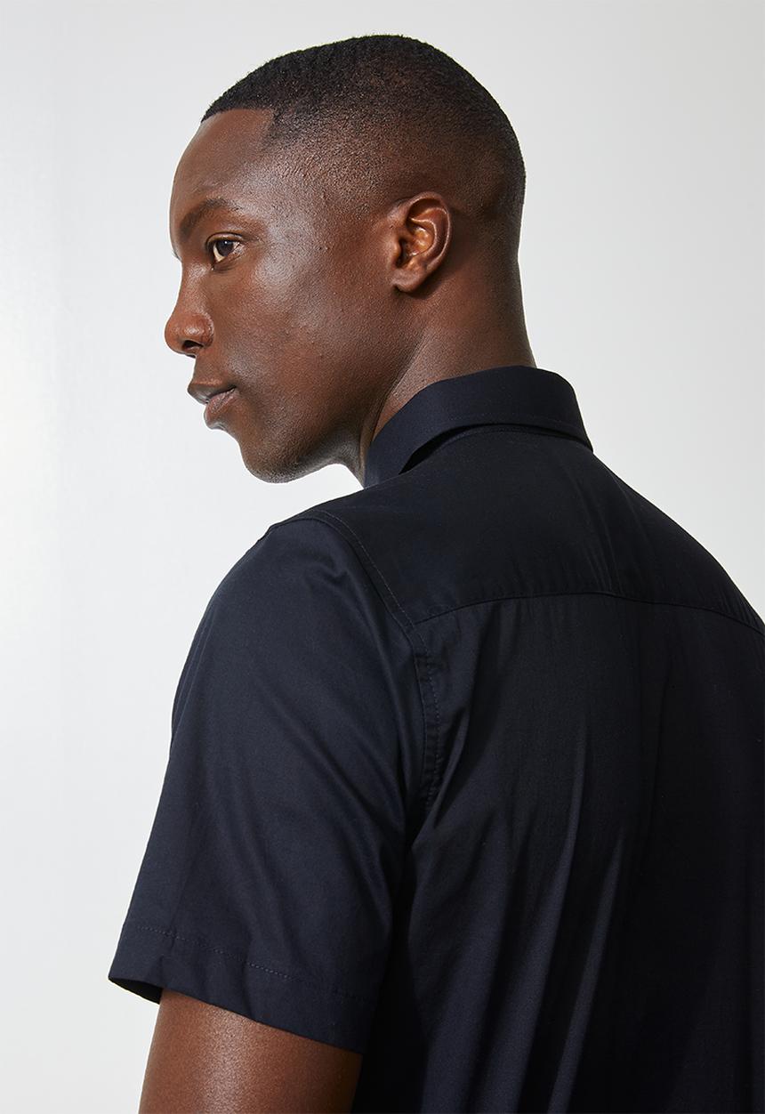 Superbalist - Slim fit short sleeve shirt - navy