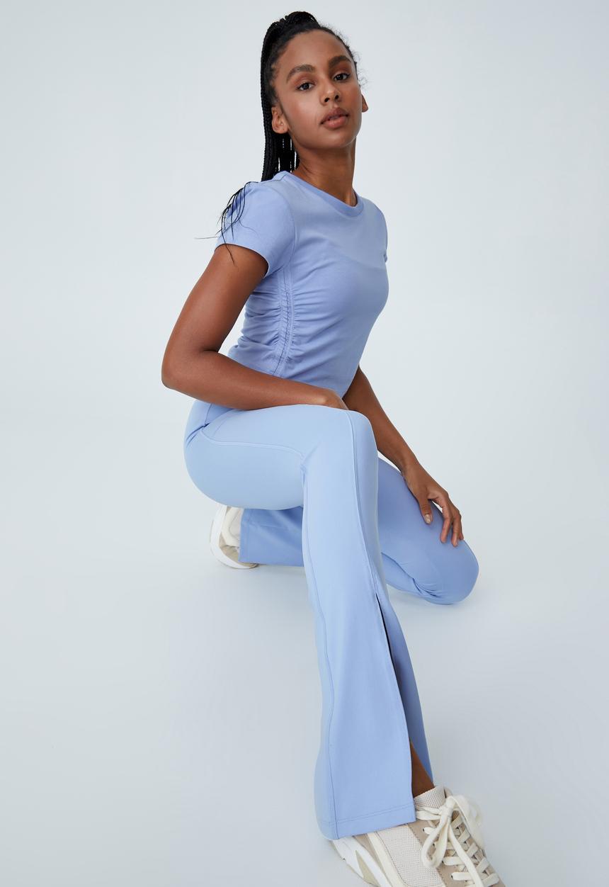 Cotton On - Side gathered T-shirt - iced sky