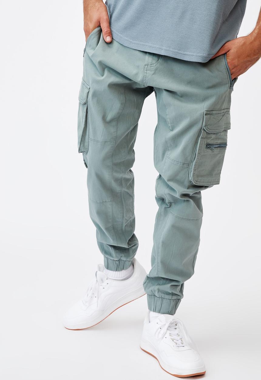 Cotton On - Urban jogger - mineral blue tactical