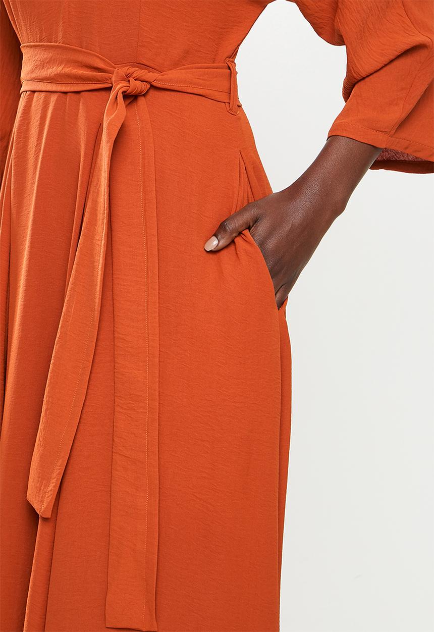 AMANDA LAIRD CHERRY - Tugela dress - rust