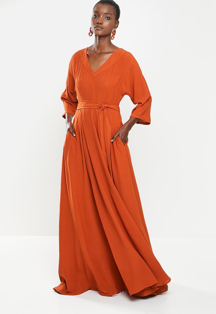 AMANDA LAIRD CHERRY - Tugela dress - rust