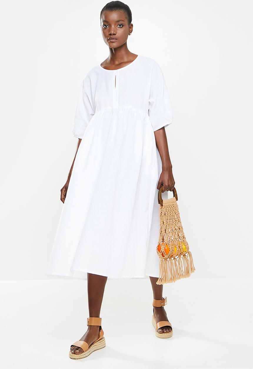 AMANDA LAIRD CHERRY - Twins dress - white