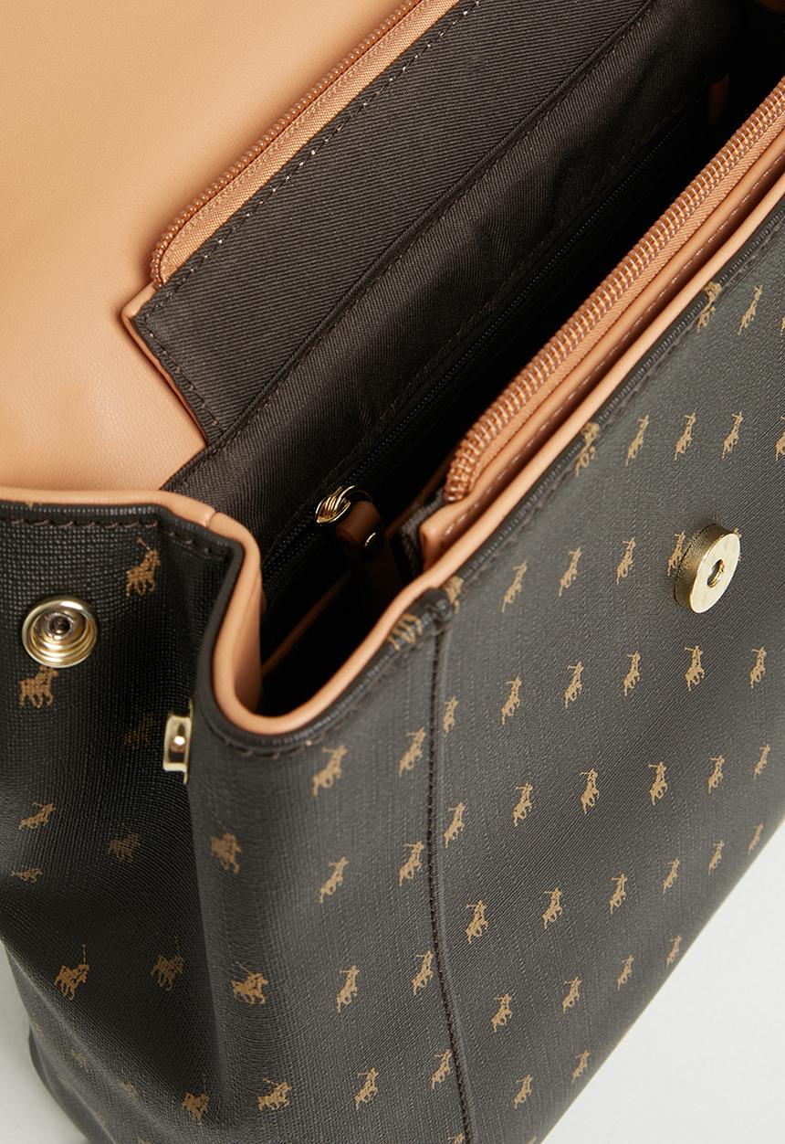 POLO - Minimalist iconic backpack - brown