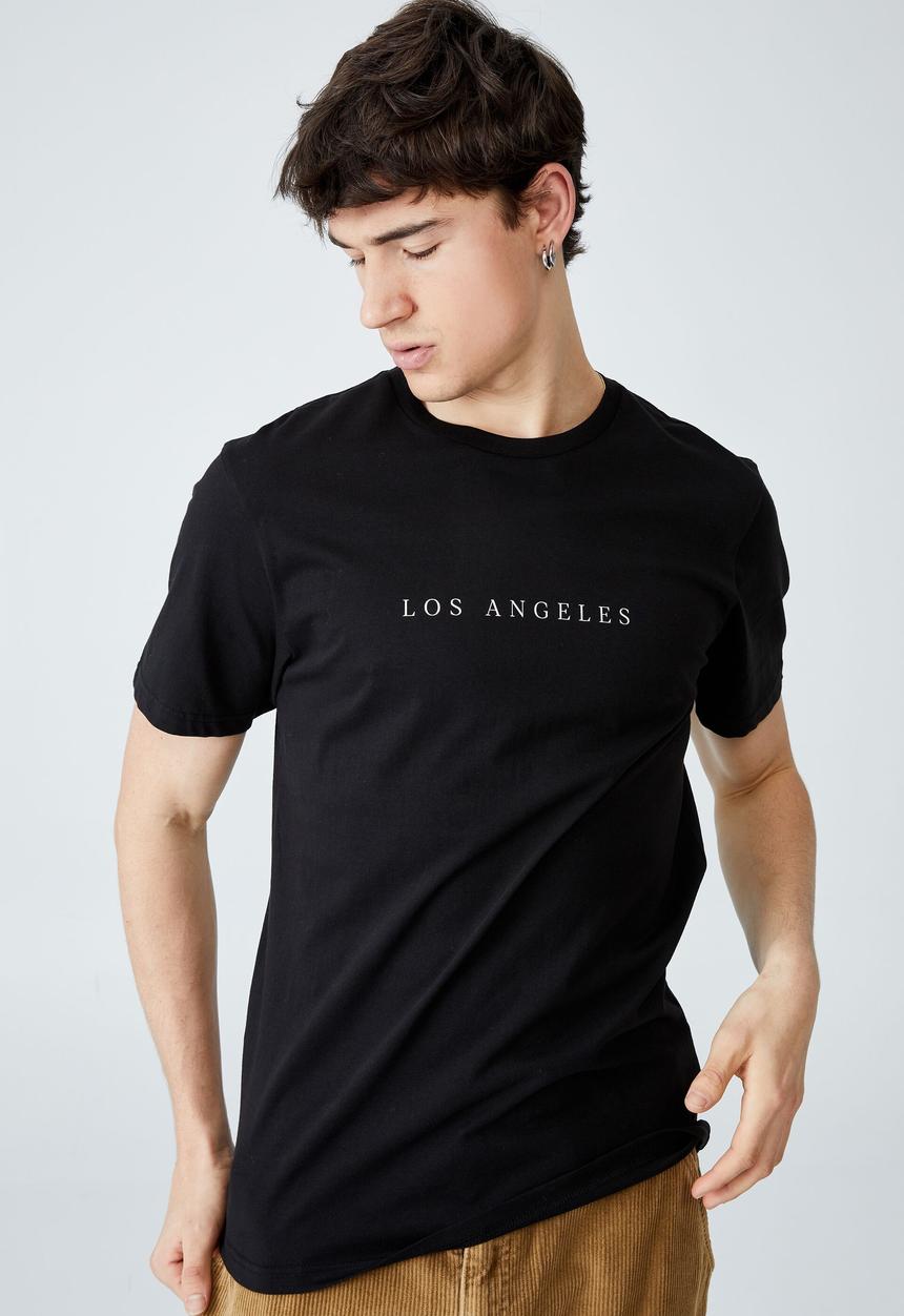 Cotton On - Tbar text t-shirt - black