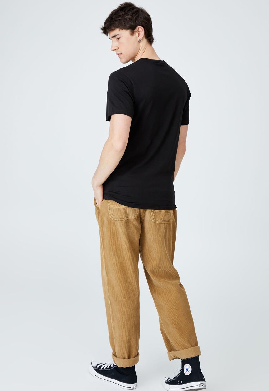Cotton On - Tbar text t-shirt - black