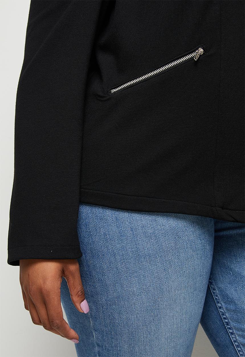 edit Plus - Relaxed ponti biker - black