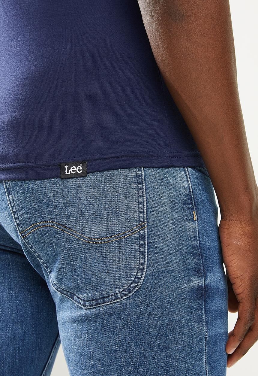 Lee  - Academics s/s rib tee - navy