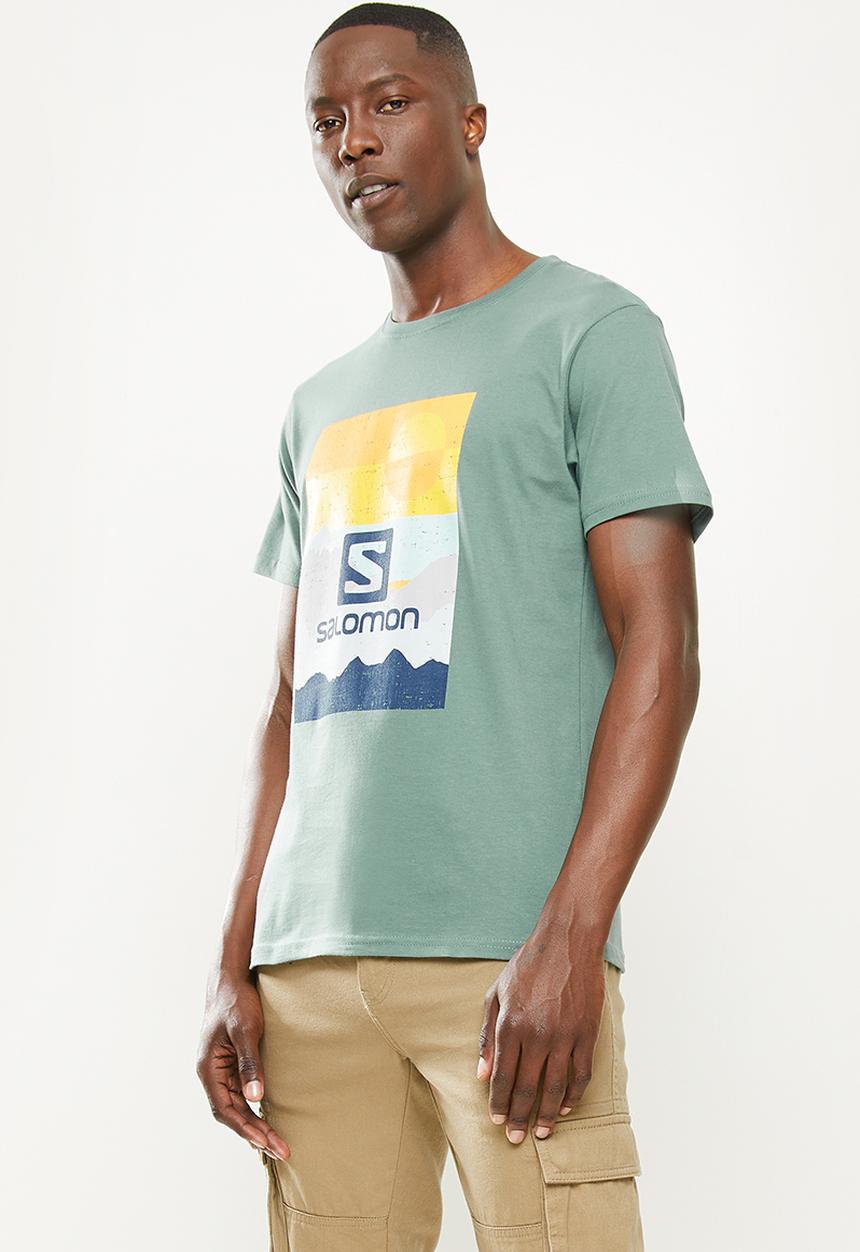 Salomon - Holiday short sleeve tee m - green