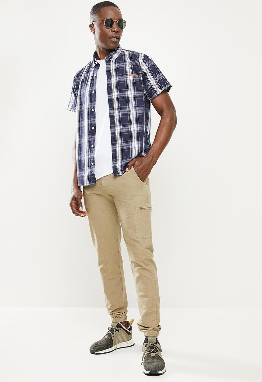 Salomon - Sunday short sleeves shirt m - mid blue