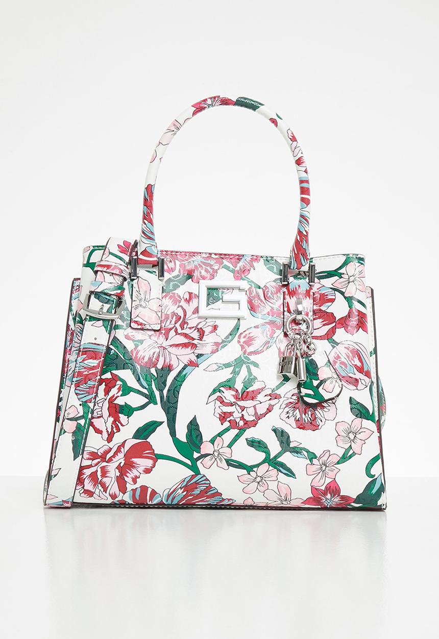 GUESS - Blane girlfriend satchel - red & white 