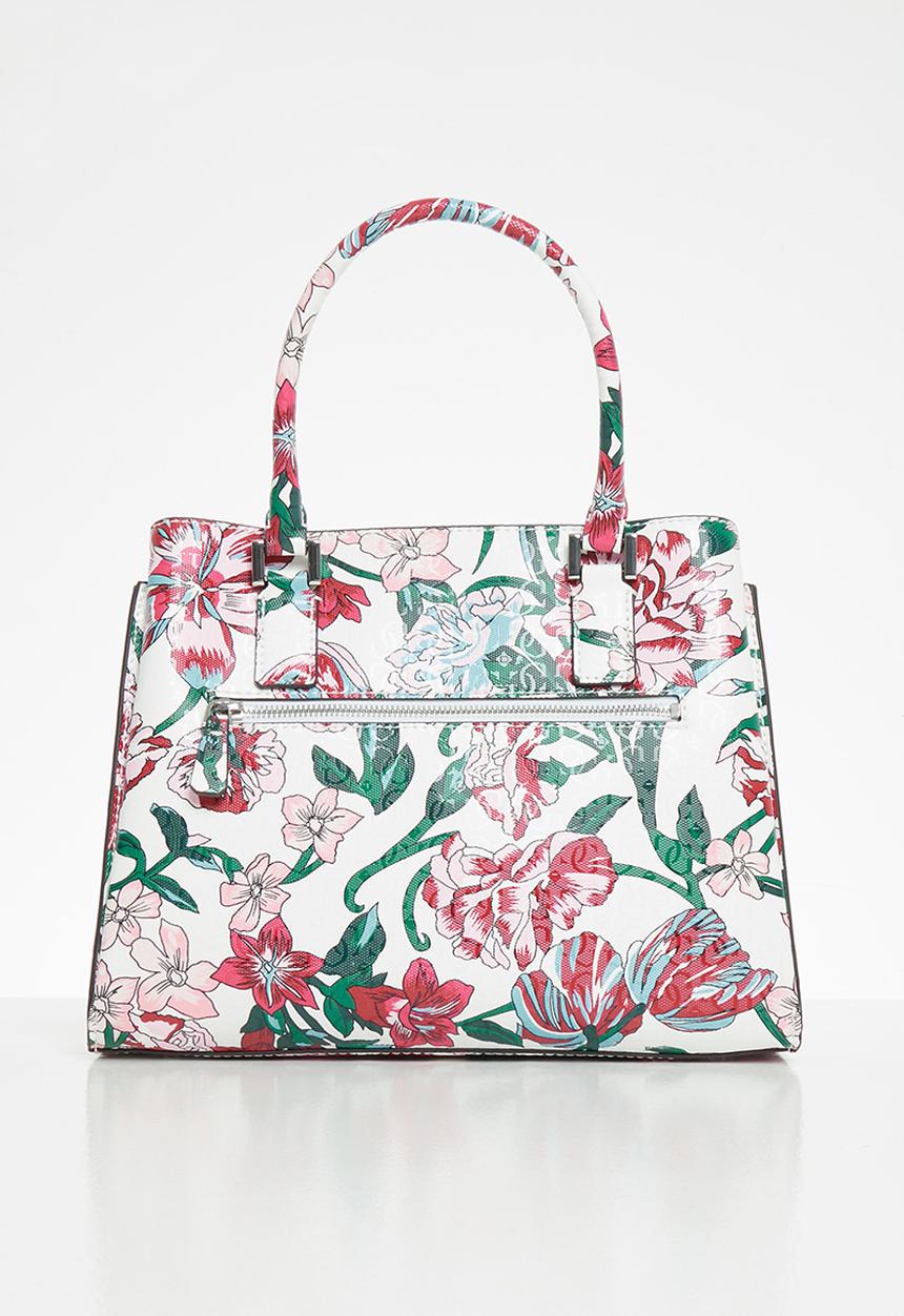 GUESS - Blane girlfriend satchel - red & white 