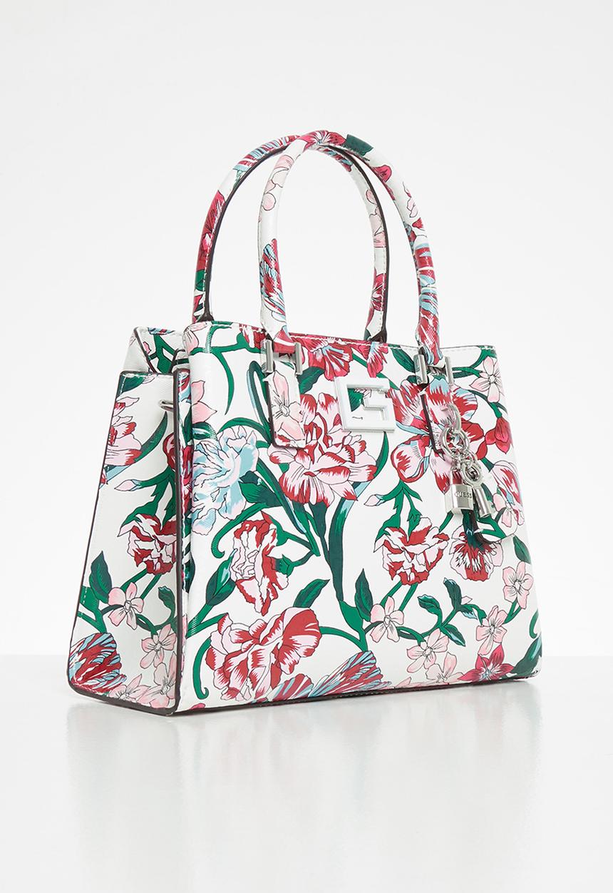 GUESS - Blane girlfriend satchel - red & white 