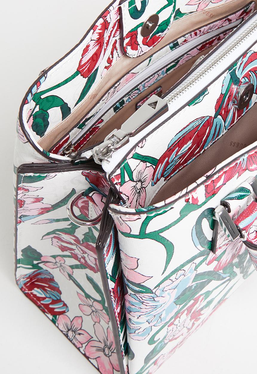 GUESS - Blane girlfriend satchel - red & white 