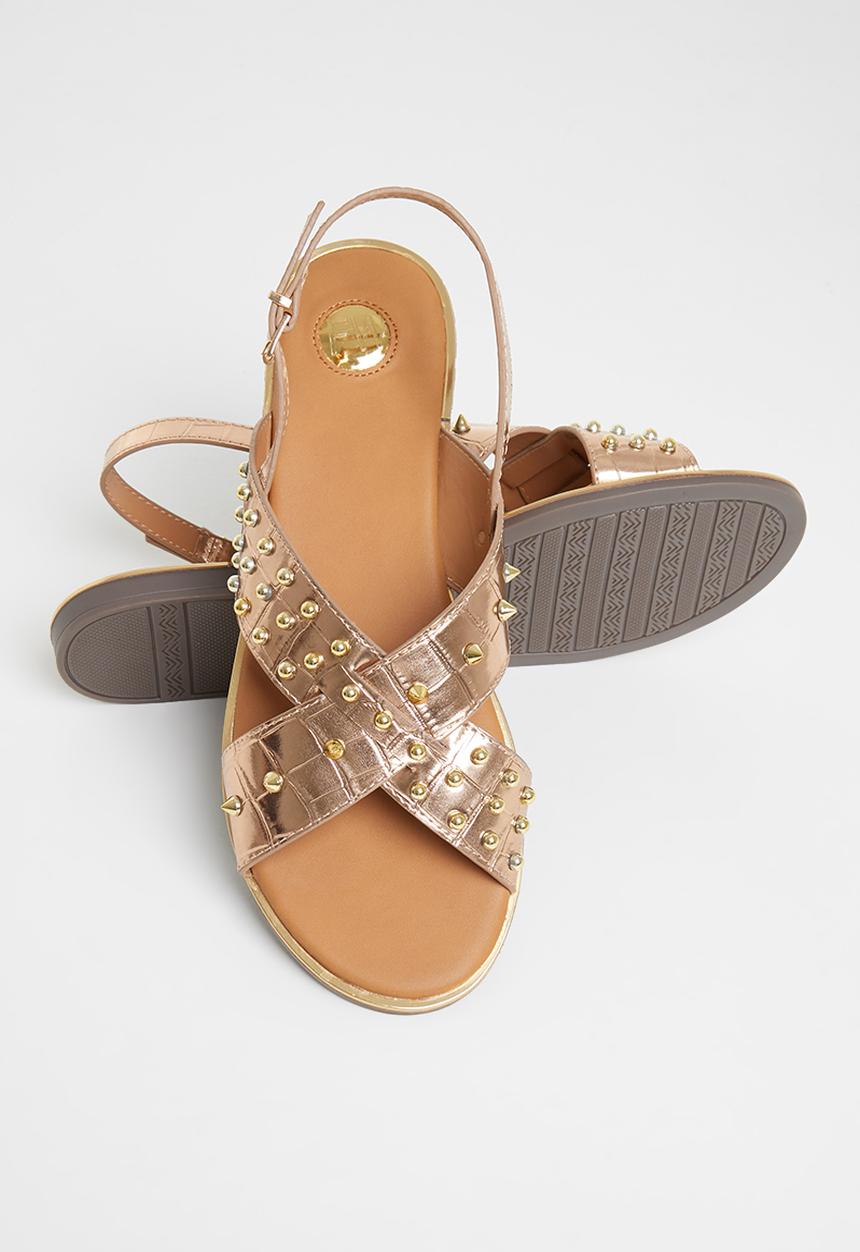 Footwork - Nate spike spike slingback sandal - rose gold
