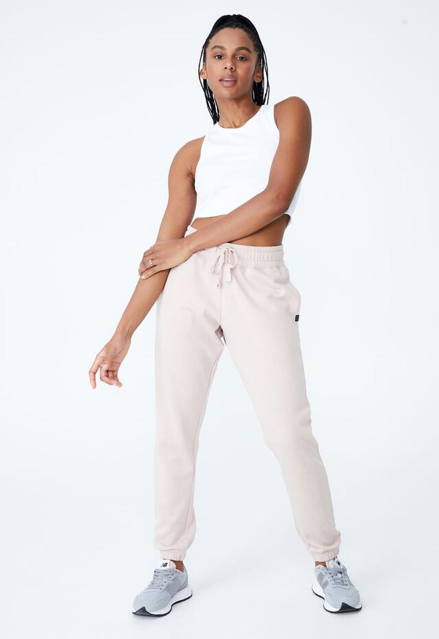 Cotton On - Rib racer crop tank top - white