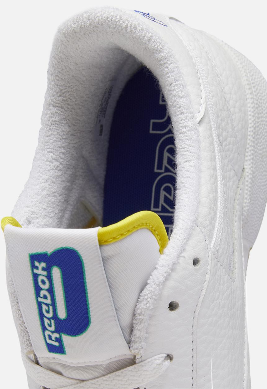 Reebok - Club C 85 X Prince  - ftwr white/stinger yellow/bright cobalt