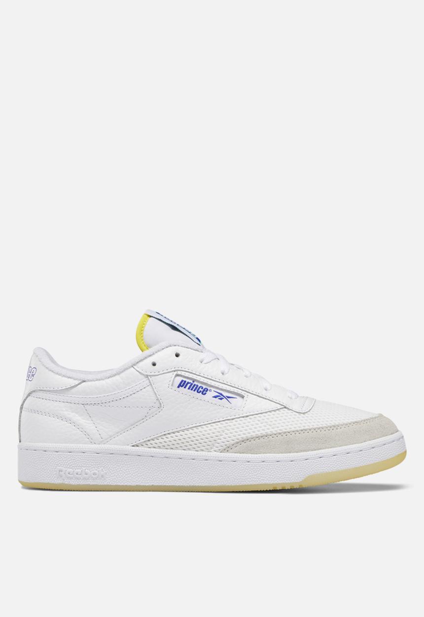 Reebok - Club C 85 X Prince  - ftwr white/stinger yellow/bright cobalt