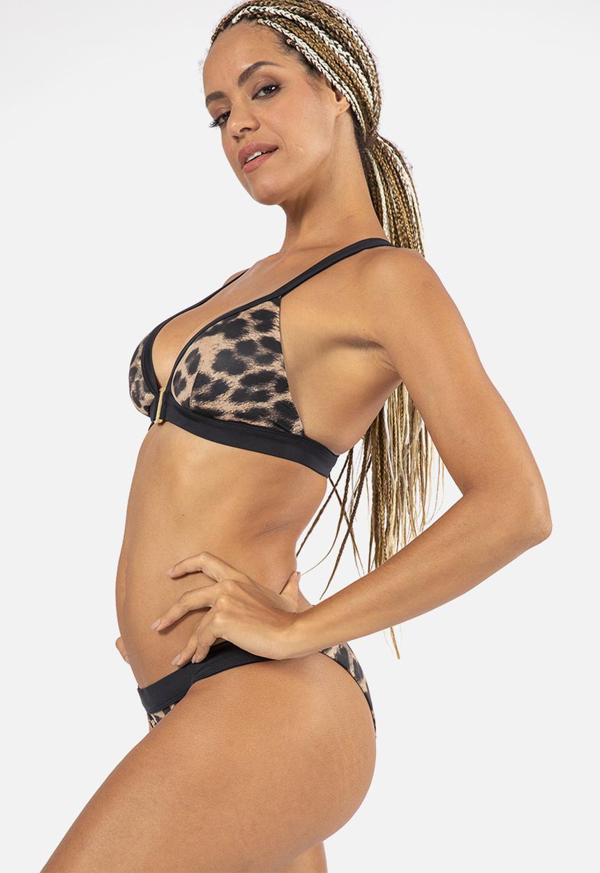 DORINA - Ghana bikini top - brown