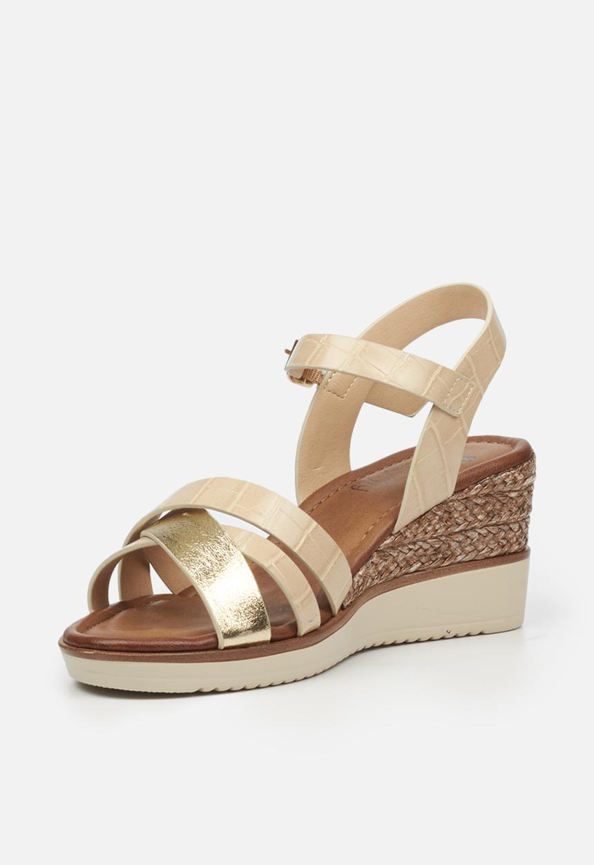 Butterfly Feet - Bellaire wedge - beige