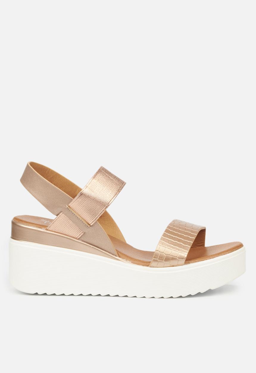 Butterfly Feet - Cascada wedge - rose gold