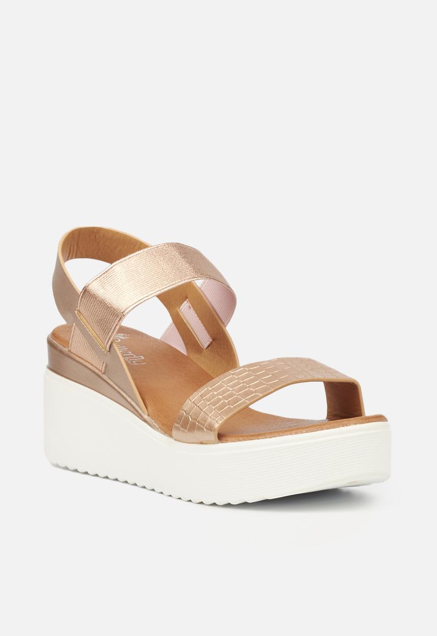 Butterfly Feet - Cascada wedge - rose gold