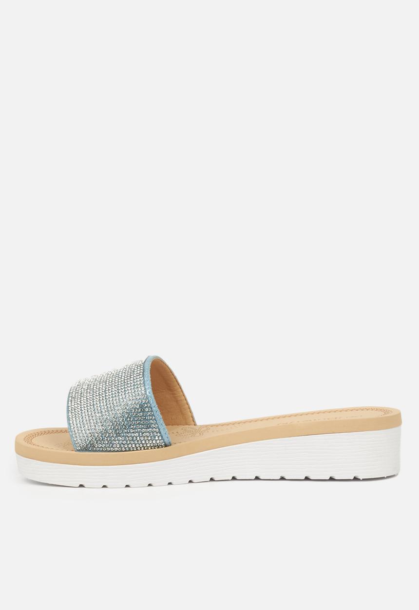 Butterfly Feet - Corley flatform sandal - blue