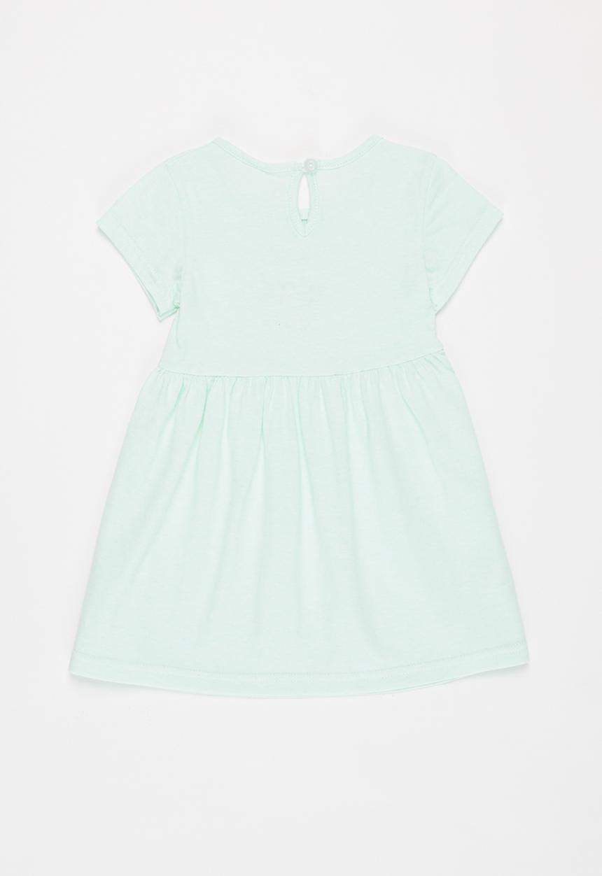 Pop Candy - Baby 2 pack dress - mint & grey 