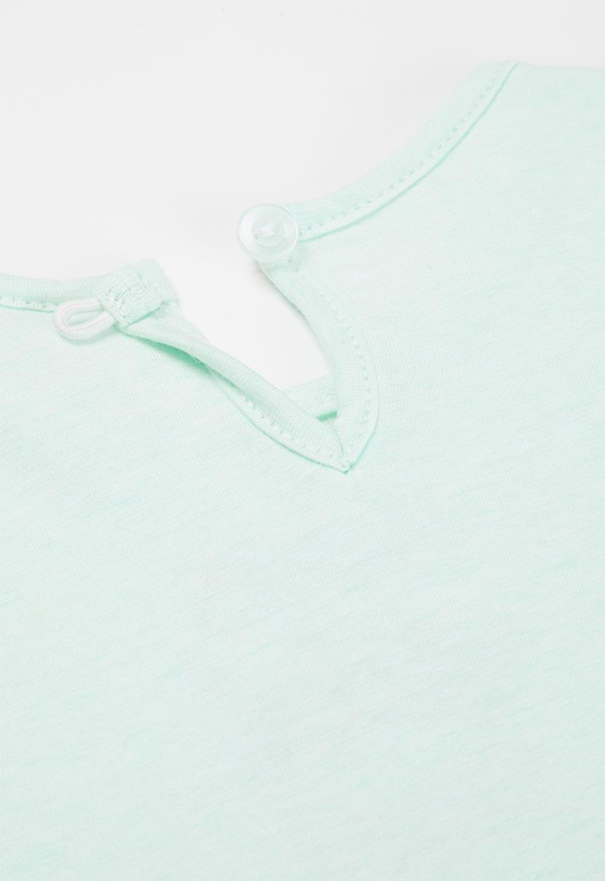 Pop Candy - Baby 2 pack dress - mint & grey 