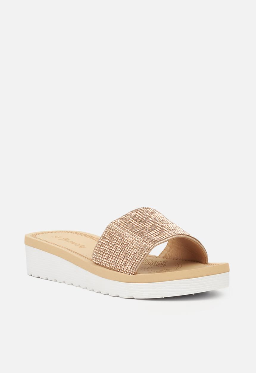 Butterfly Feet - Corley flatform sandal - rose gold