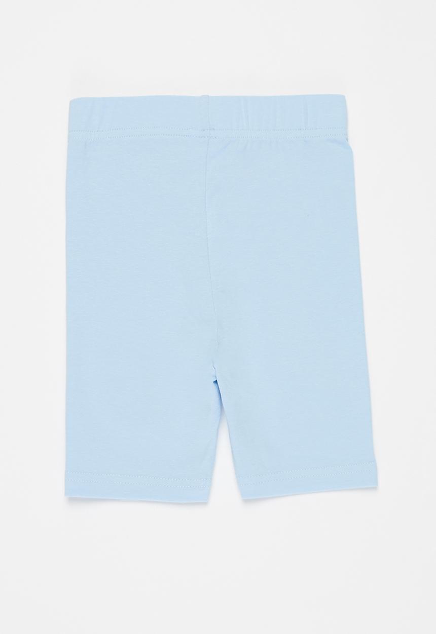 Pop Candy - Girls 2 pack cycling shorts - light blue & grey 