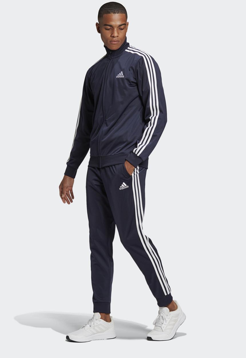 adidas Performance - PRIMEGREEN ESSENTIALS 3-STRIPES TRACK SUIT- legend ink & white