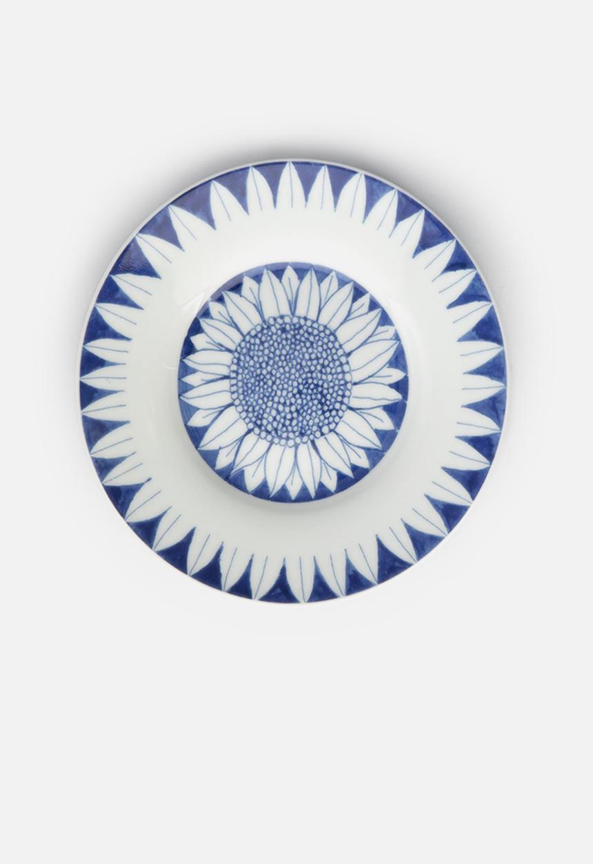 SARIE - Bee & flower gift set - blue & white 