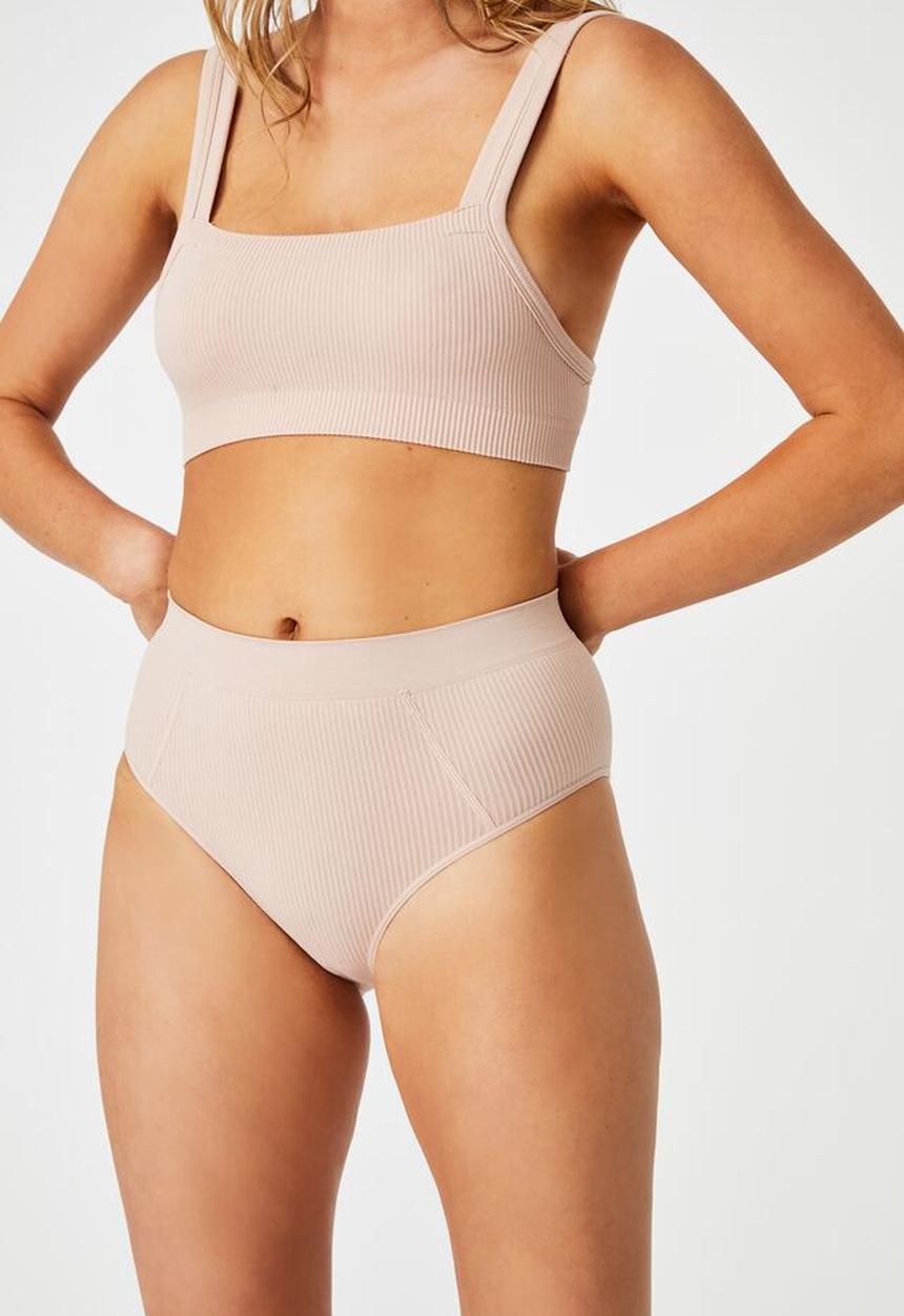 Cotton On - Seamfree mumdie bikini brief - new latte