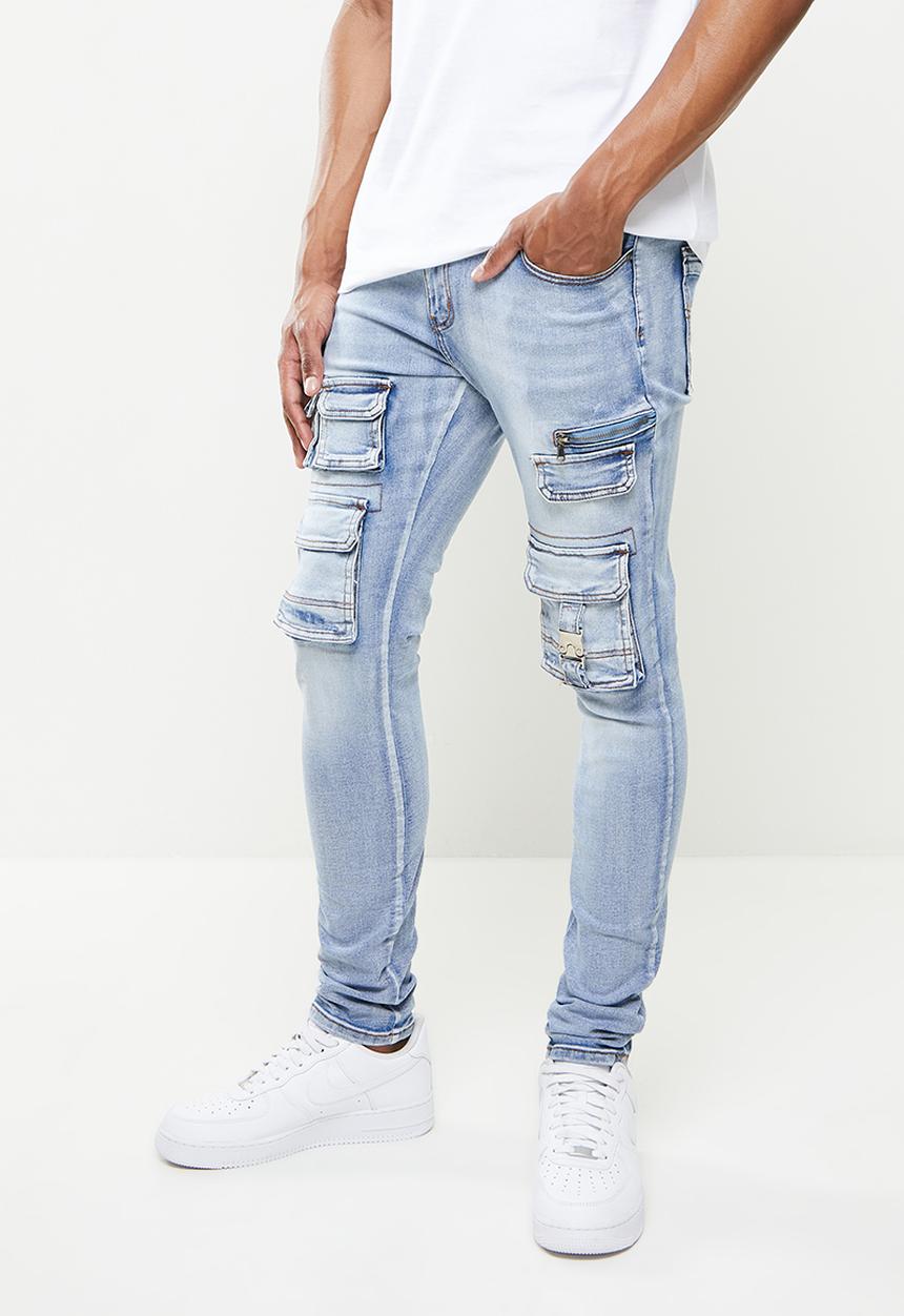 Cutty - Hudson skinny cargo jeans - blue