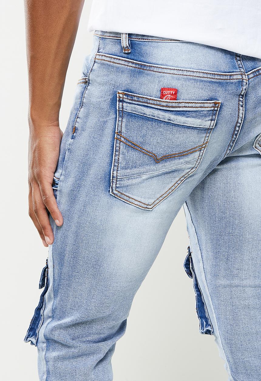 Cutty - Hudson skinny cargo jeans - blue