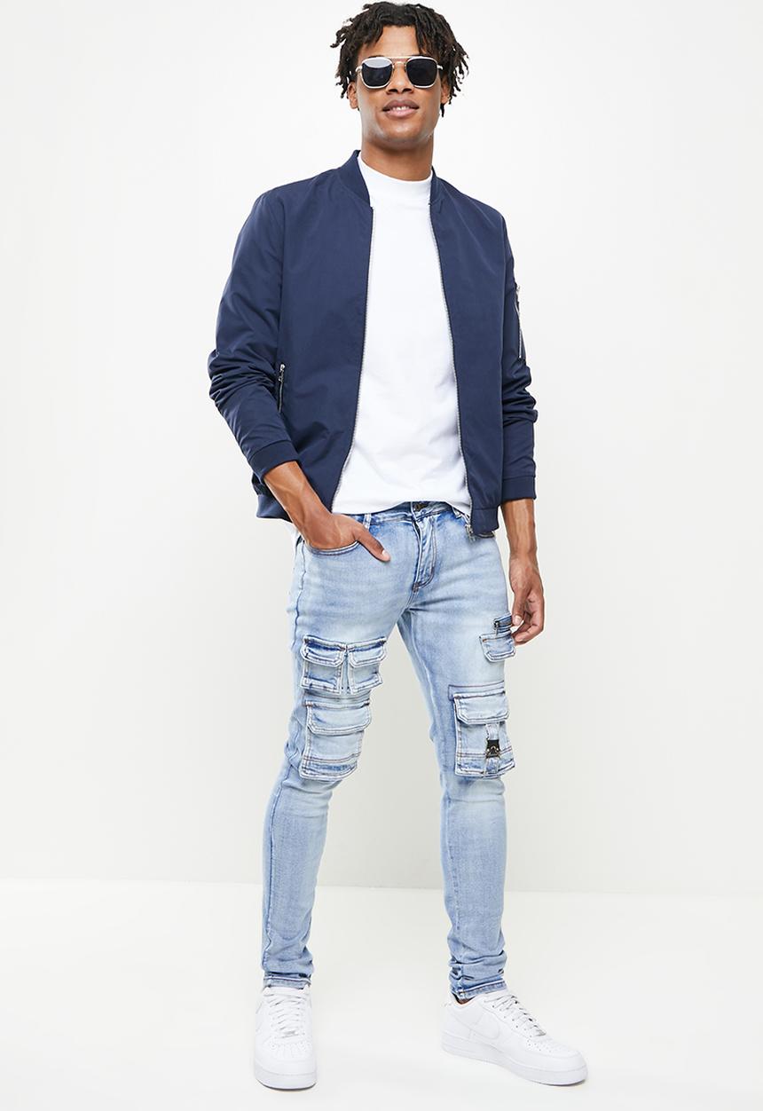 Cutty - Hudson skinny cargo jeans - blue