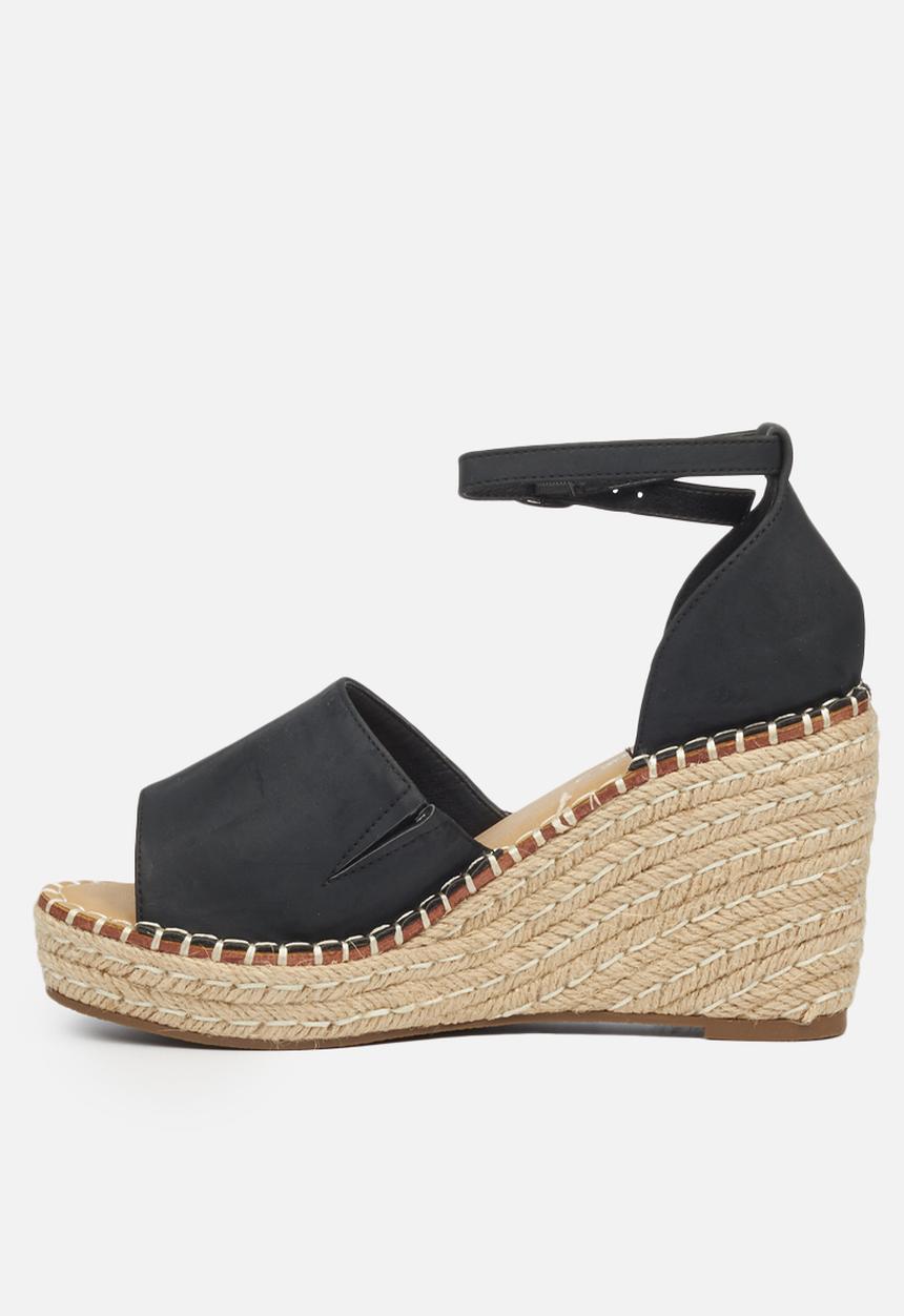 Miss Black - Letaba2 espadrille wedge - black