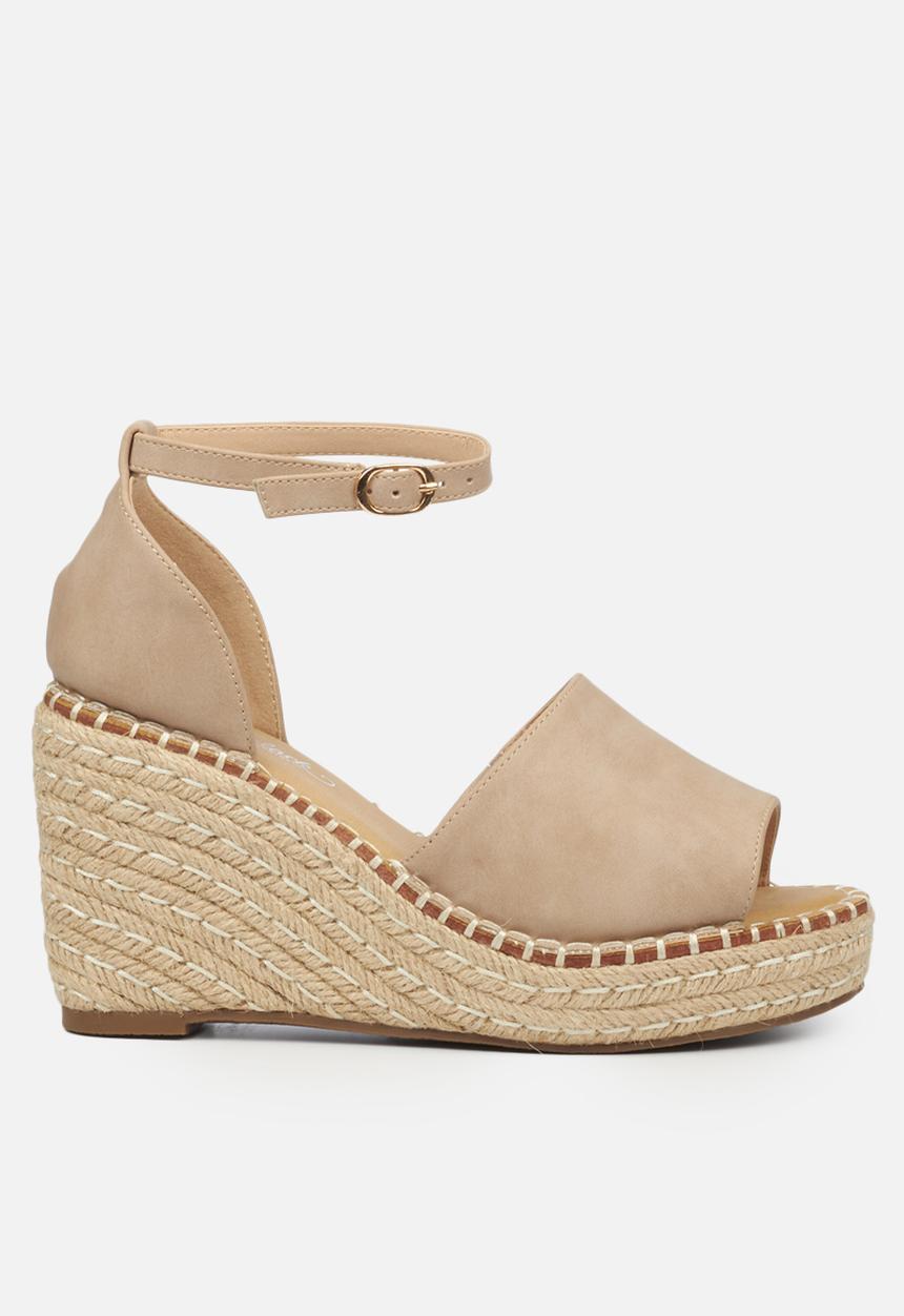 Miss Black - Letaba2 espadrille wedge - neutral