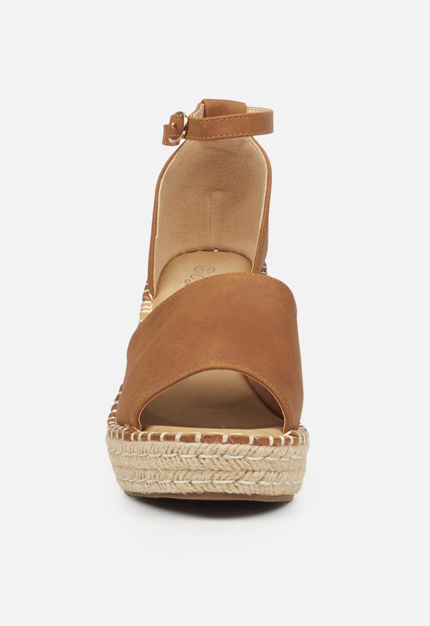 Miss Black - Letaba2 espadrille wedge - tan