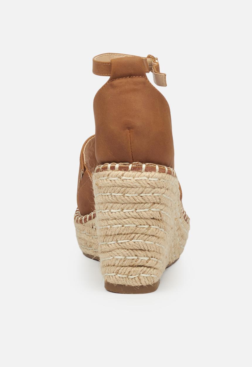 Miss Black - Letaba2 espadrille wedge - tan