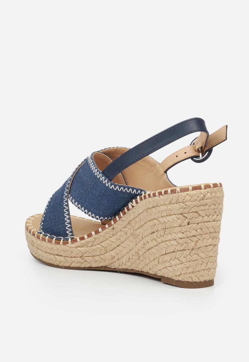 Miss Black - Letaba3 espadrille wedge - blue