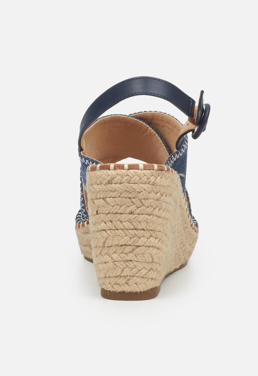 Miss Black - Letaba3 espadrille wedge - blue