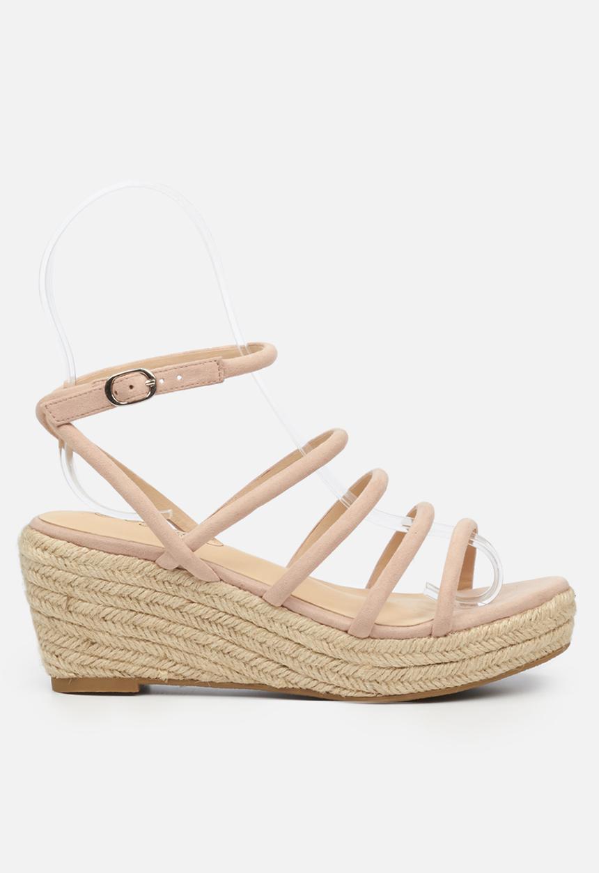 Miss Black - Naples1 espadrille wedge - pink