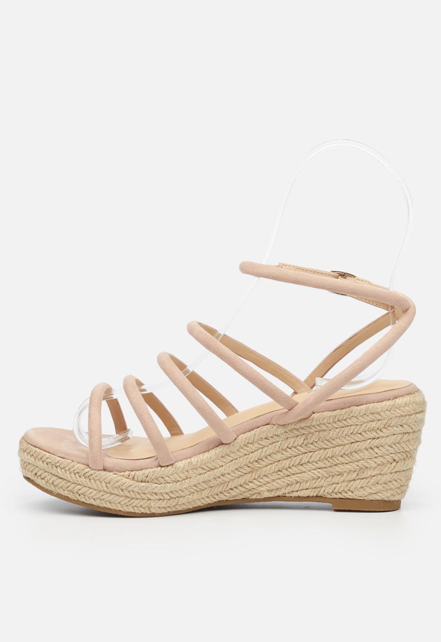Miss Black - Naples1 espadrille wedge - pink