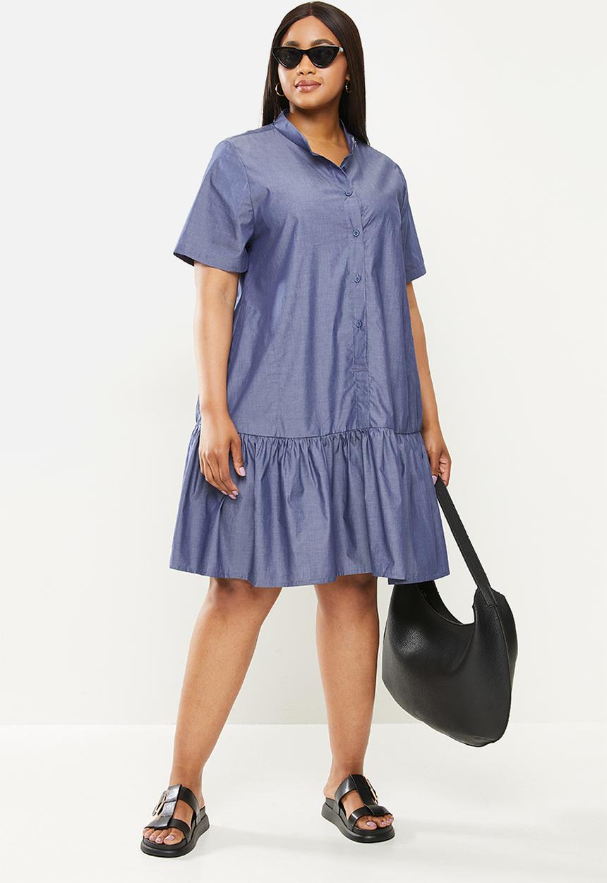 AMANDA LAIRD CHERRY - Plus kidds dress - ink chambray